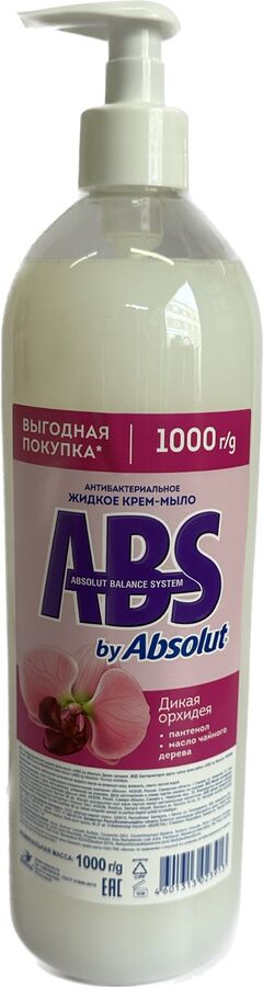 Жидкое крем-мыло ABS by Absolut антибактериальное 1000 гр