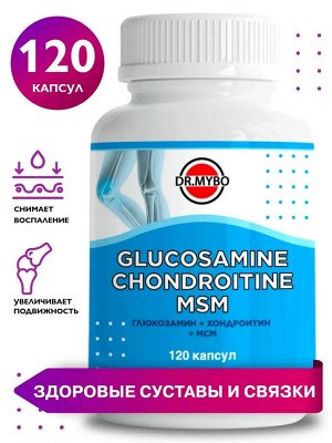 DR. MYBO Glucosamine chondroitin MSM Глюкозамин+Хондроитин+МСМ 120кап