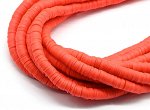 Бусины из каучука Африканские диски 8*1мм, цв.красный, 38см