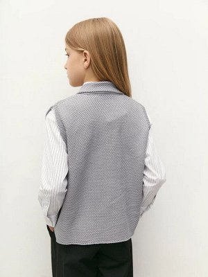 Жилет Amarobaby Pure Love School Vest, вязаный, серый