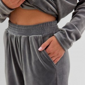 Костюм женский (свитшот, брюки) KAFTAN Plushy, серый