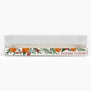 Коробка для для муссовых пирожных «С Новым годом», 27 х 17.8 х 6.5 см, Новый год