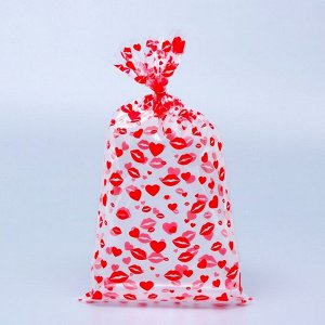 Пакет фасовочный БОПП, «Поцелуи» 20x35 см