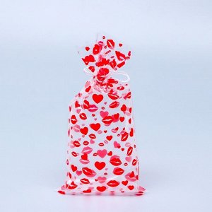 Пакет фасовочный БОПП, «Поцелуи» 15x30 см