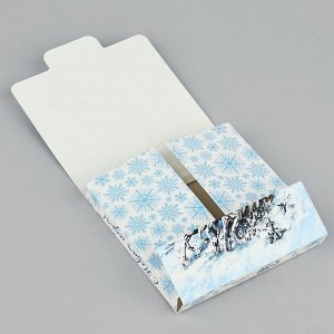 Коробка для шоколада новогодняя «Спешу поздравить», с окном, 10*1*10 см