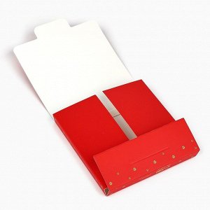 Коробка для шоколада новогодняя «С Новым счастьем», с окном, 10 х 1 х 10 см