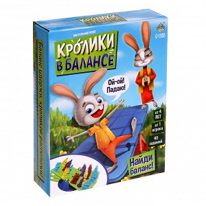 Настольная игра для детей «Кролики в балансе», 1 игрок, 4+
