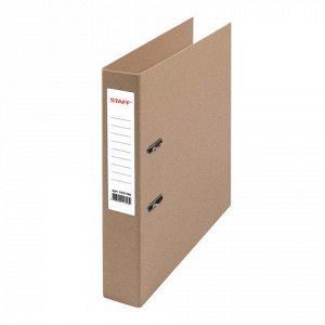 Папка-регистратор STAFF картонная, без покрытия и уголка, 75 мм, 225943