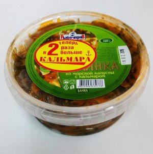 Солянка из морской капусты  с кальмаром. 500 гр /ведерко/