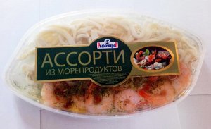 Ассорти деликатесное креветка, кальмар. 200 гр