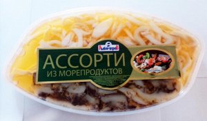 Ассорти деликатесное кукумария ,кальмар. 200 гр