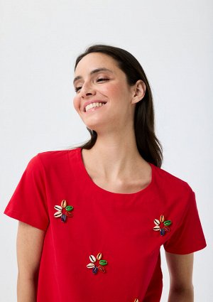 футболка 50%VISCOSE 45%COTTON 5%SPANDEX