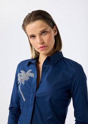 Рубашка 61%COTTON 36%POLYAMIDE 3%SPANDEX