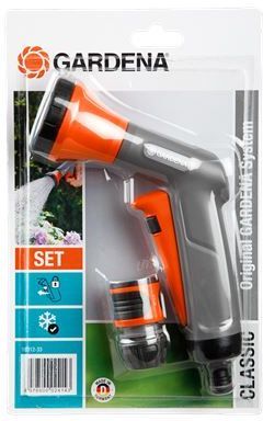Комплект: Пистолет-распылитель для полива Classic + Коннектор с автостопом (Дисплей)