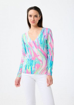 Кофта д 74%VISCOSE 26%NYLON
