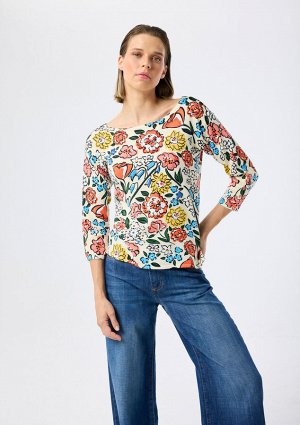 Кофта 3/4 74%VISCOSE 26%NYLON