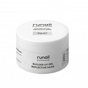 Моделирующий УФ-гель светоотражающий BUILDER UV GEL REFLECTIVE NUDE, 15г №9647 Runail