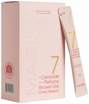 Гель для душа парфюмированный с керамидами Masil 7 Ceramide Perfume аромат CHERRY BLOSSOM 8мл*1шт