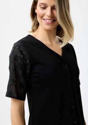 Кофта к 30%NYLON 65%VISCOSE 5%ELASTANE