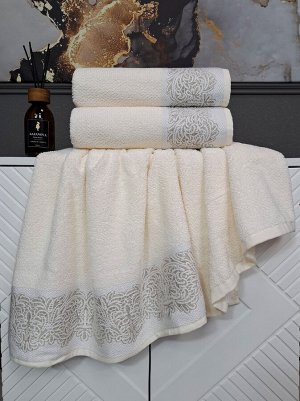 К-т полотенец Dolce (молоко) 70х140см(1),50х90см(1), шт