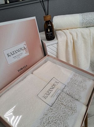 К-т полотенец Dolce (молоко) 70х140см(1),50х90см(1), шт