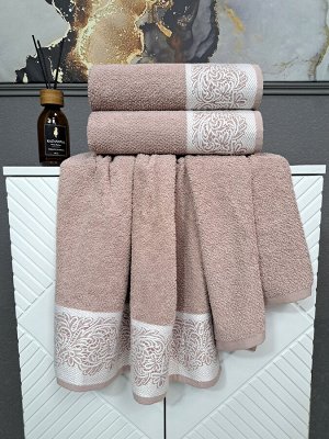 К-т полотенец Dolce (роза платина) 70х140см(1),50х90см(1), шт