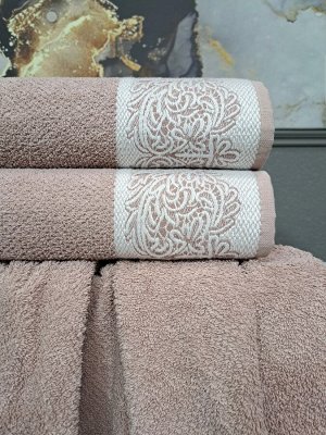 К-т полотенец Dolce (роза платина) 70х140см(1),50х90см(1), шт
