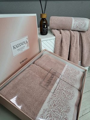 К-т полотенец Dolce (роза платина) 70х140см(1),50х90см(1), шт