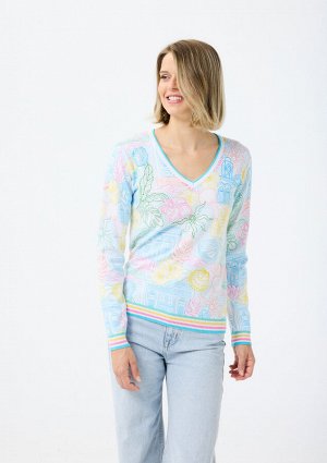 Кофта д 74%VISCOSE 26%NYLON