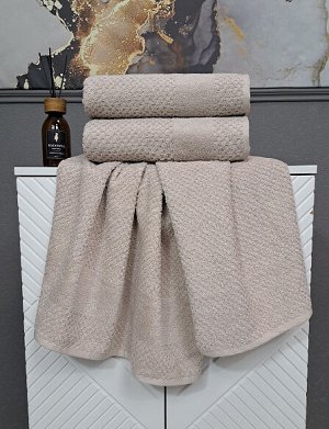 К-т полотенец Gabriel (бежевый) 70х140см(1),50х90см(1), шт