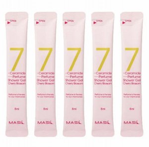 Гель для душа парфюмированный с керамидами Masil 7 Ceramide Perfume аромат CHERRY BLOSSOM 8мл*1шт