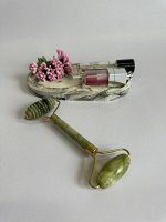 Роллер-массажер для лица из камня двусторонний 15 см
