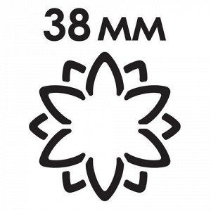 Дырокол фигурный 3D &quot;Цветок&quot;, диаметр вырезной фигуры 38 мм, ОСТРОВ СОКРОВИЩ, 227178