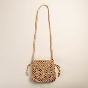 Сумка женская SL Home, ручное плетение, хлопок, длина ручек 55 см, 22x22 см