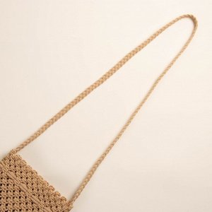 Сумка женская SL Home, ручное плетение, хлопок, длина ручек 55 см, 22x22 см