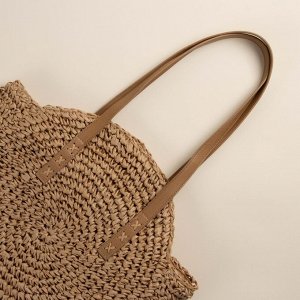Сумка женская SL Home, ручное плетение, хлопок, длина ручек 30 см, 45x43 см