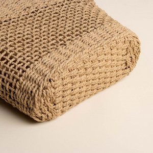 Сумка женская SL Home, ручное плетение, хлопок, длина ручек 18.5 см, 40x27 см