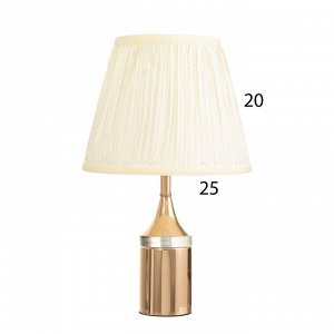Лампа настольная «Жаннет» 1x40 Вт Е27+LED подсветка золото 24x24x41.5 см
