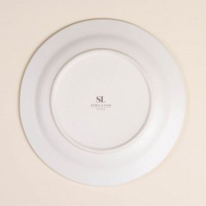 Тарелка SL Home «С Новым Годом», d=23.3 см, керамика, белая