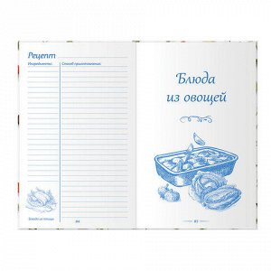 Книга для записи кулинарных рецептов А5 80л. "Фамильные реце