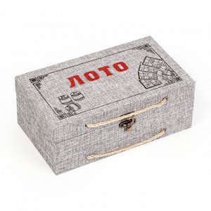 Русское лото настольная игра с фишками «Вояж», 9x24x12.5 см