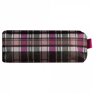 Пенал-косметичка BRAUBERG полиэстер, Шотландия, розовый, 20*