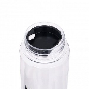 Бутылка для воды My bottle, 500 мл, 19.5x6 см, чехол в комплекте, черная