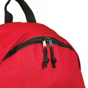 Рюкзак BRAUBERG универсальный, сити-формат, один тон, красны