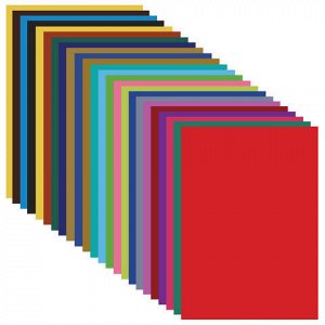 Цветная бумага А4 24 цвета, ПИФАГОР Совенок, 200х280мм, 1280