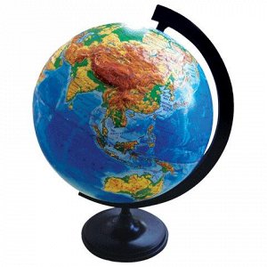 Глобус физический диаметр 320 мм рельефный (Россия), 10196