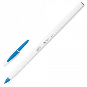 Ручка шариковая BIC Cristal UP, АССОРТИ, корпус белый, узел