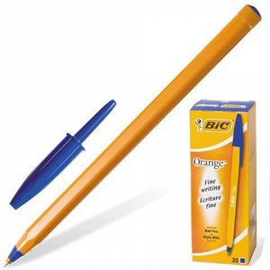 Ручка шариковая BIC Orange, СИНЯЯ, корпус оранжевый, узел 0,