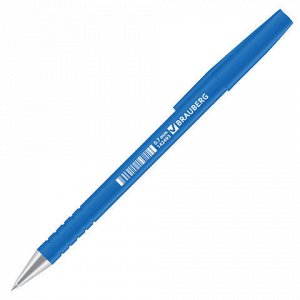 Ручка шариковая BRAUBERG Capital blue, СИНЯЯ, корпус soft-to