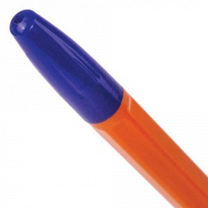 Ручка шариковая BRAUBERG X-333 Orange, СИНЯЯ, корпус оранжев